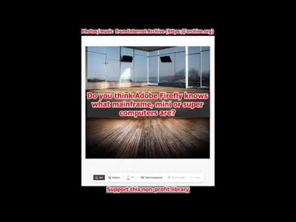 Do you think Adobe Firefly knows what mainframe, mini or super computers are?