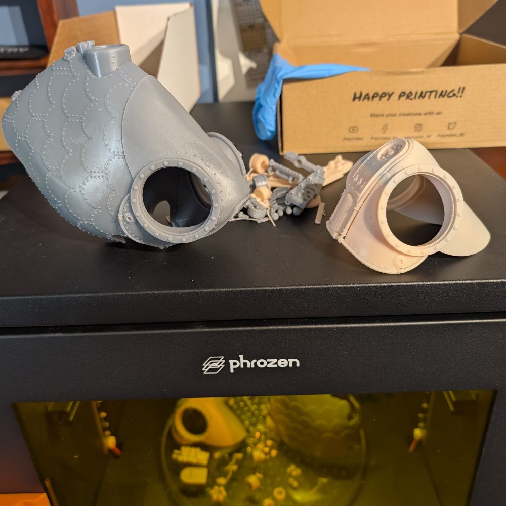 Fish Sub Printed Parts
