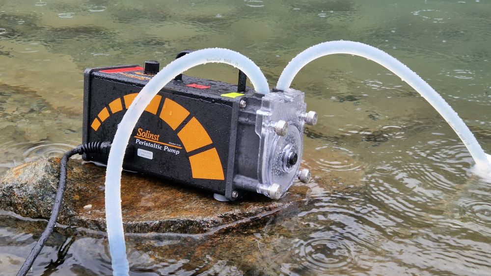 Testing if the pumps are waterproof