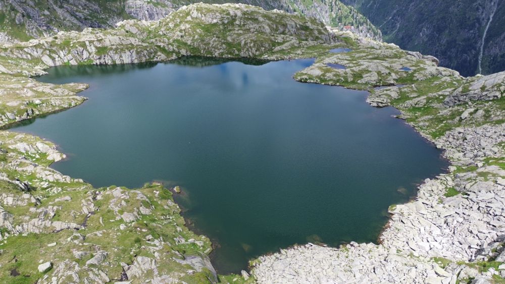 Lago Nero, one of the more accessible mountain lakes on our tour.