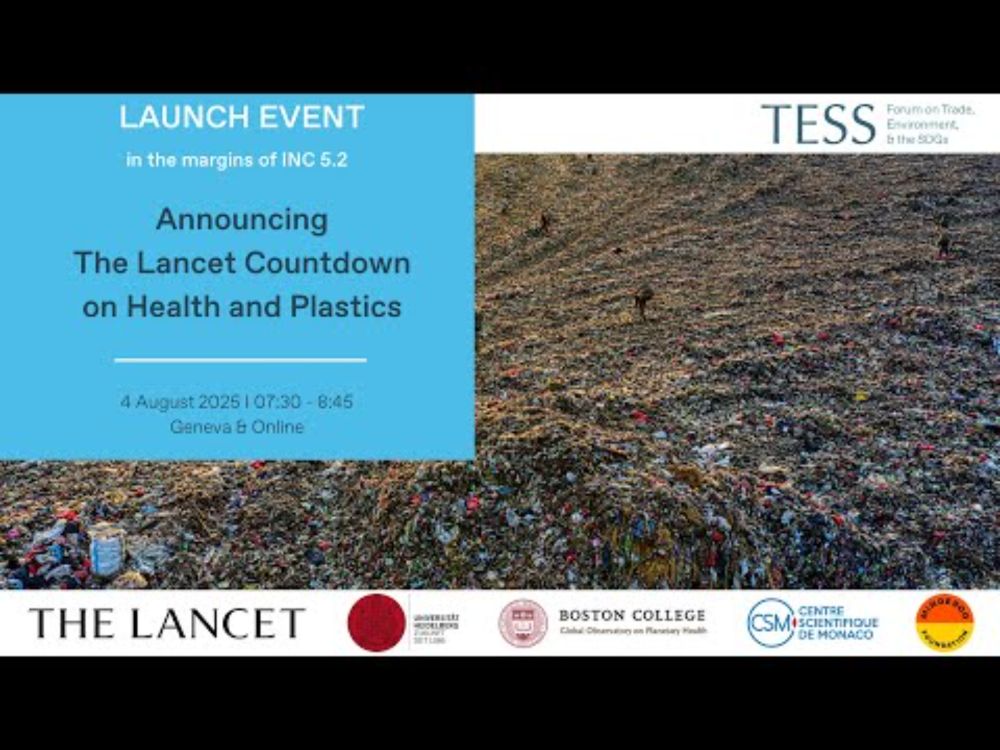 Announcing The Lancet Countdown on Health and Plastics