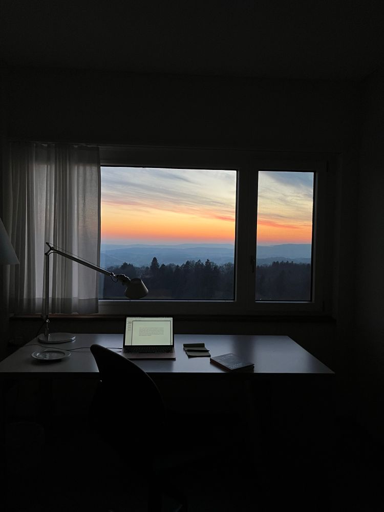 View from my desk at Looren Translation House 