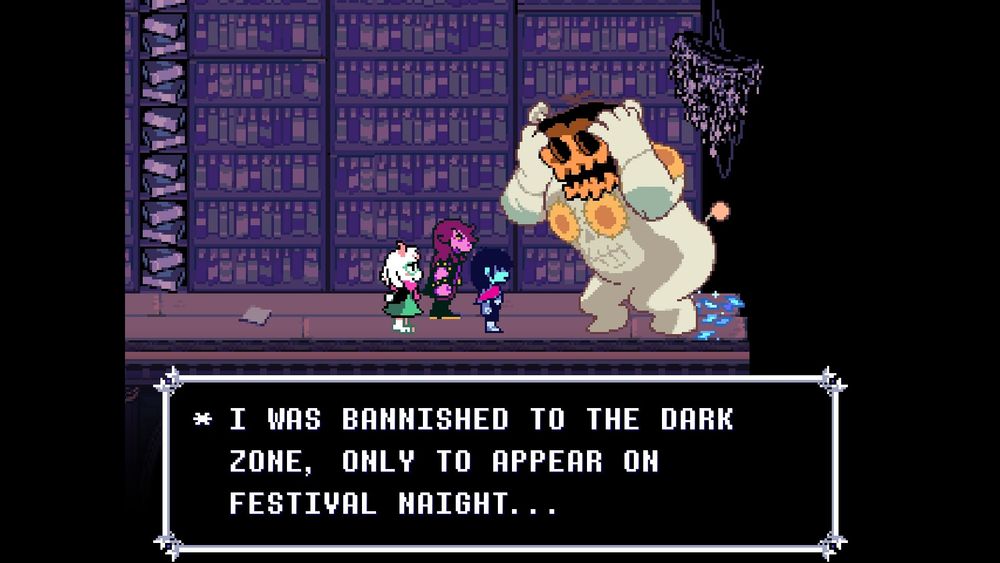 Jackenstein saying he was "banished to the dark zone, only to come put on festival night."