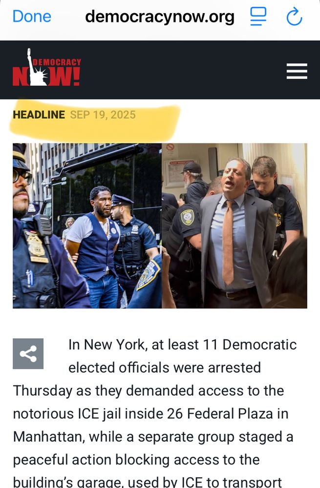 Screenshot showing article was dated September 19