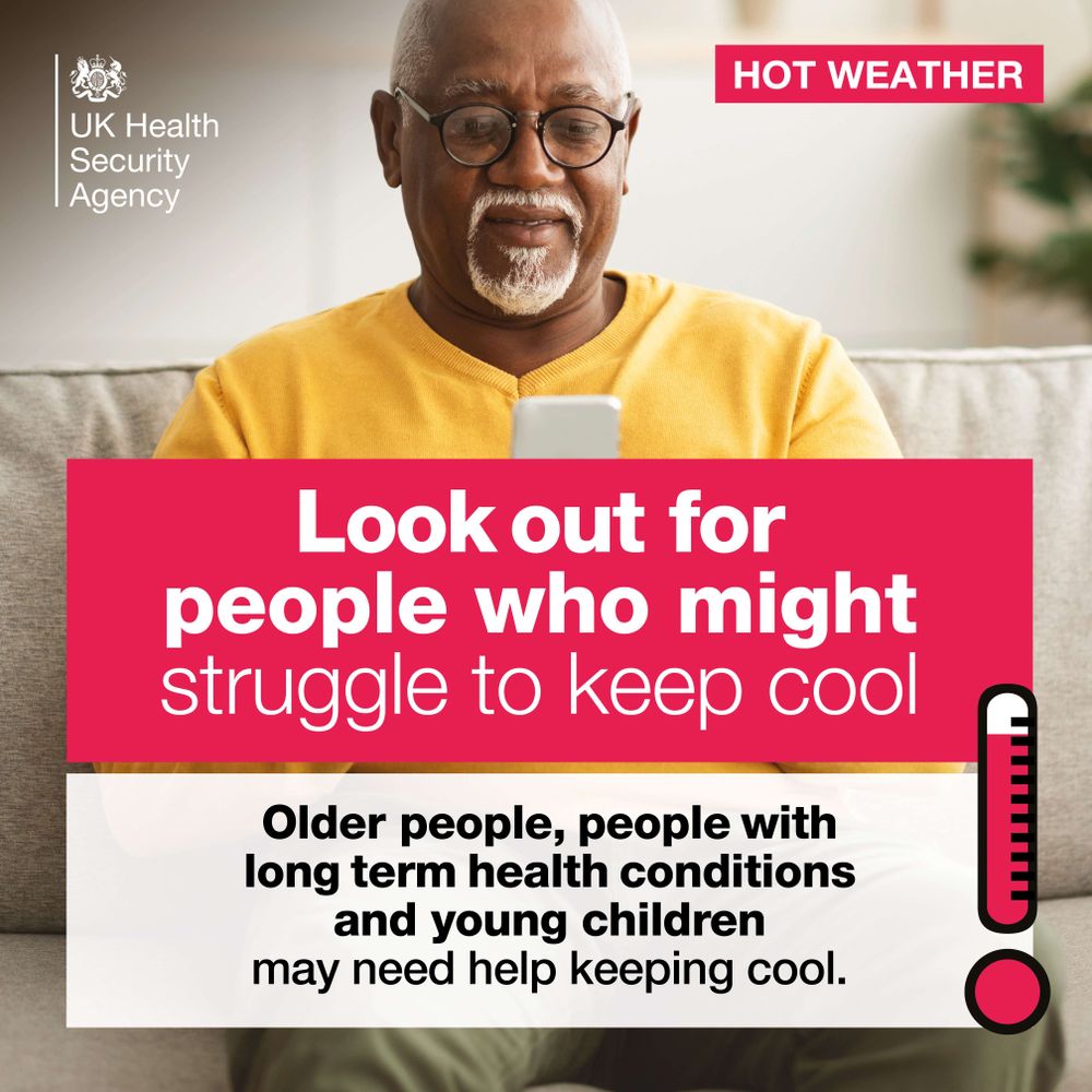 Look out for people who might struggle to keep cool