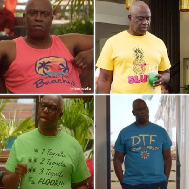 Four novelty tees