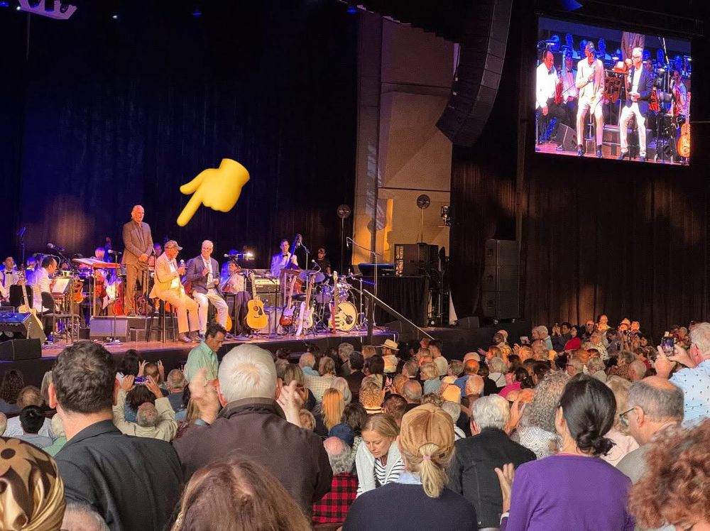 Morgan Freeman onstage at Ravinia