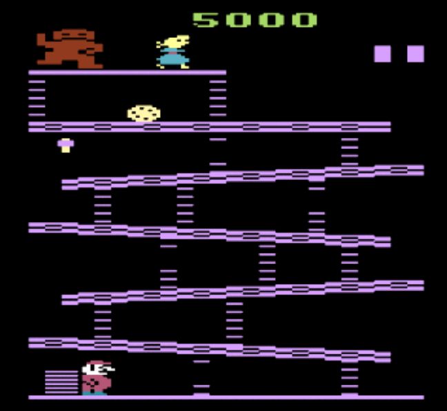 Screenshot of Donkey Kong for Atari 2600