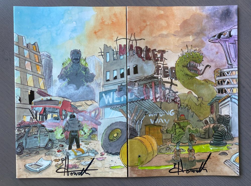 Patrick Horvath covers for Godzilla & Godzilla Escape the Deadzone only at Collectors Paradise!!