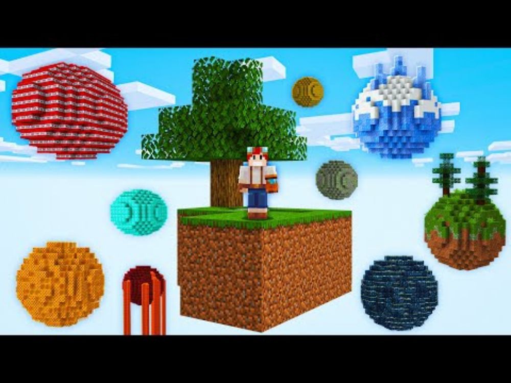 SKYBLOCK em PLANETAS no minecraft