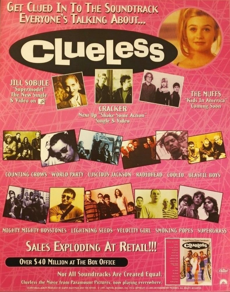 Print ad for the CLUELESS official movie soundtrack 