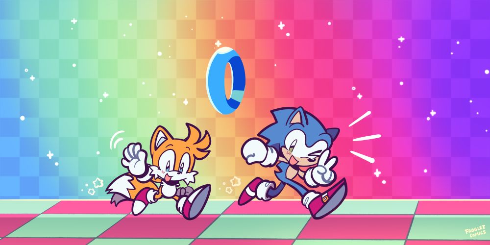 Sonic and Tails from Sonic Advance!!