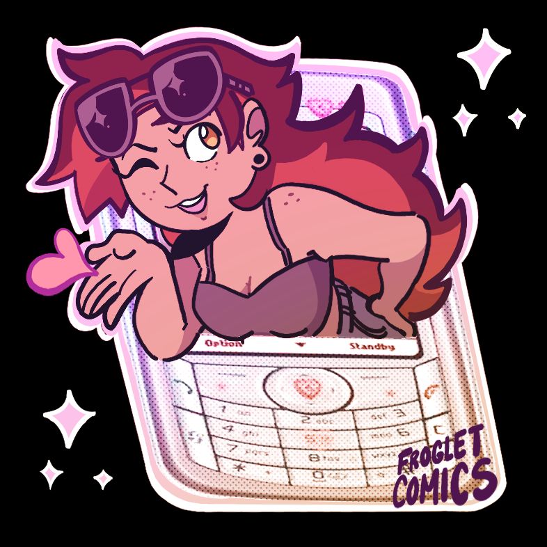 Zoe popping out of a phone!!!!!!