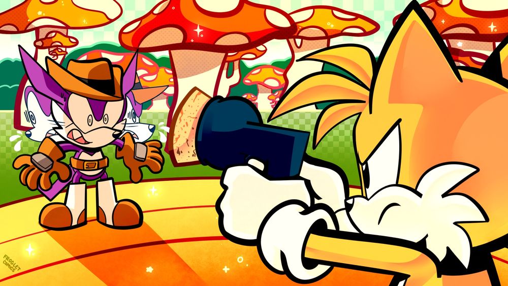 A sonic fighters illustration
