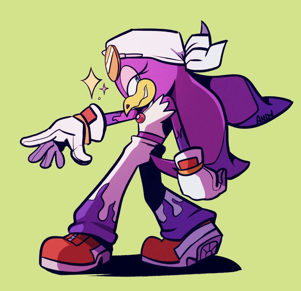 A drawing of Wave the swallow