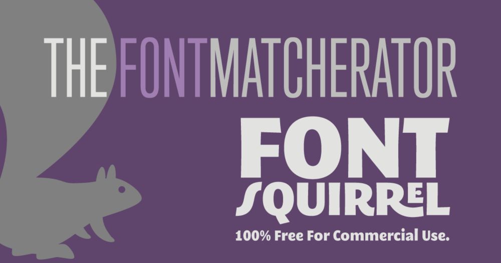 Identify Fonts - The Font Squirrel Matcherator