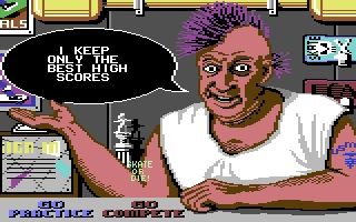 A screenshot from Skate or Die!