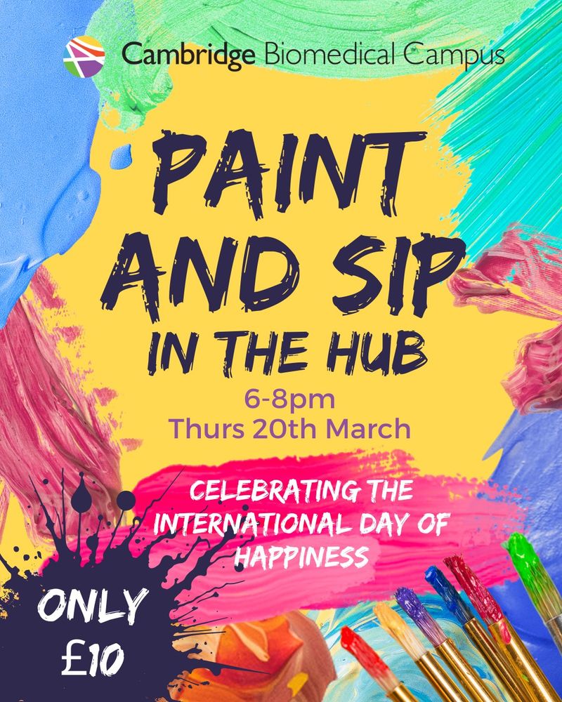 Paint and Sip
6-8pm Thurs 20th March
Only £10