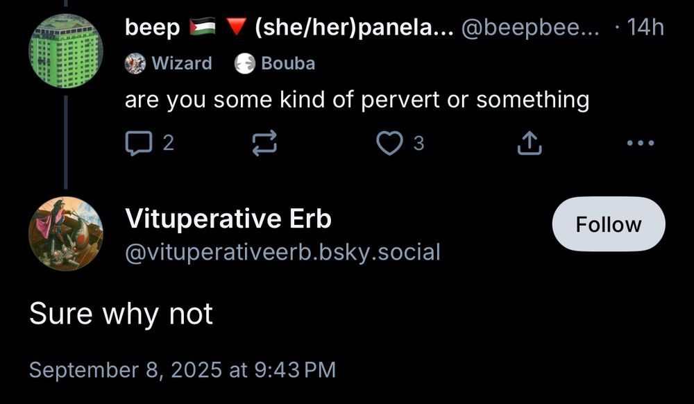 when asked point blank, Bituminous Herb admits to being a pervert 