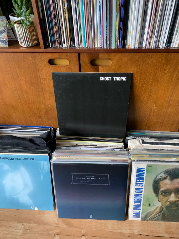 Ghost Tropic is the fifth regular studio album by Songs: Ohia. It was recorded by Mike Mogis at Dead Space Recording Studio in Lincoln, Nebraska. Released in 2000. 