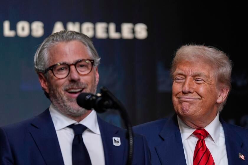 Trump's news conference may prompt questions about whether a president with a penchant for showmanship might assume an unusually active role in planning the Olympics.