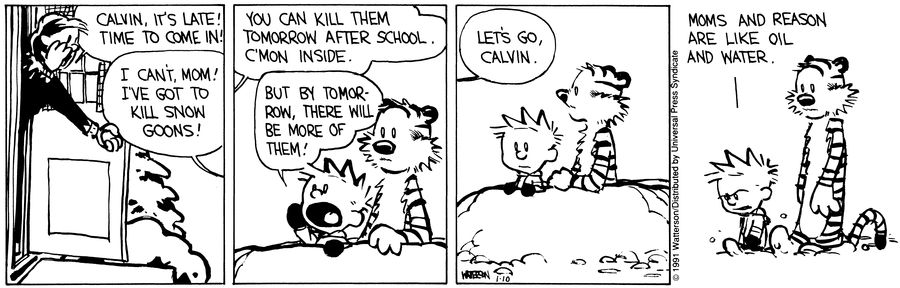Calvin and Hobbes from the archive! January 10, 1991
