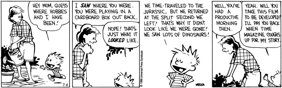 Calvin and Hobbes from the archive! July 04, 1990