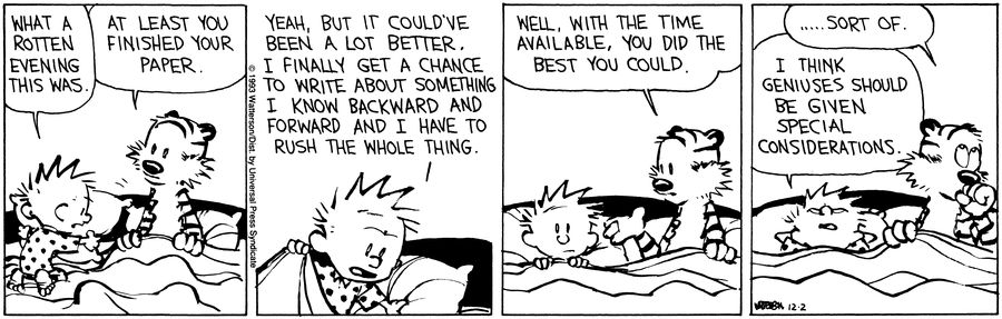 Calvin and Hobbes from the archive! December 02, 1993