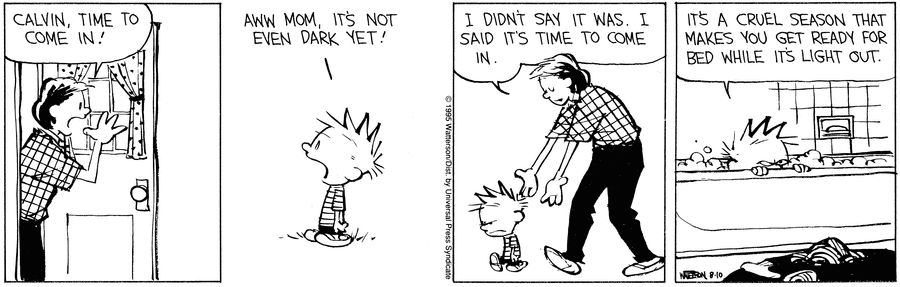 Calvin and Hobbes from the archive! August 10, 1995