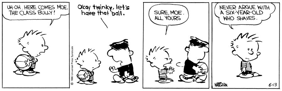 Calvin and Hobbes from the archive! June 13, 1991