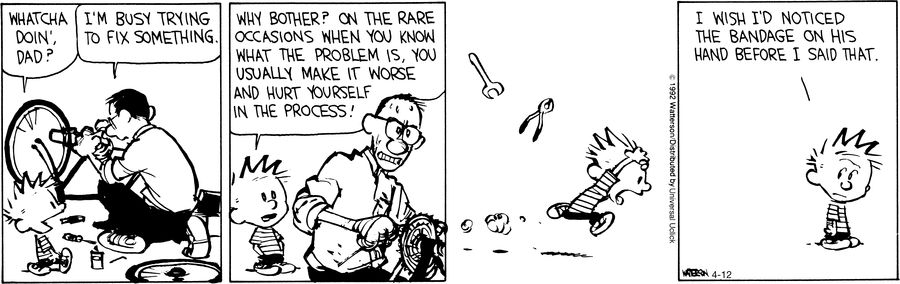 Calvin and Hobbes from the archive! April 12, 2012