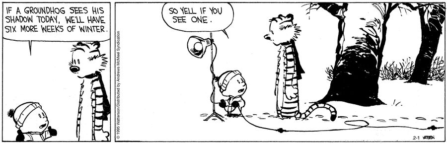 Today's Calvin and Hobbes, February 01, 2025