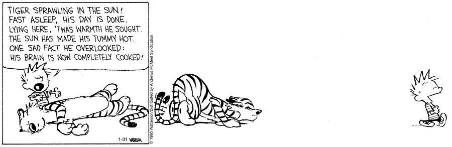 Today's Calvin and Hobbes, January 31, 2025