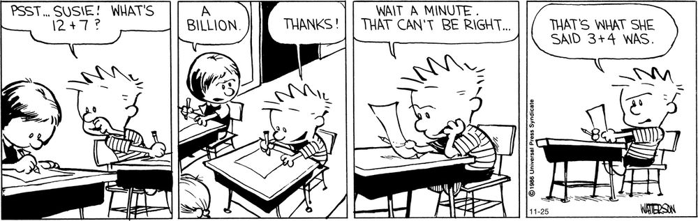 Calvin and Hobbes from the archive! November 25, 2011