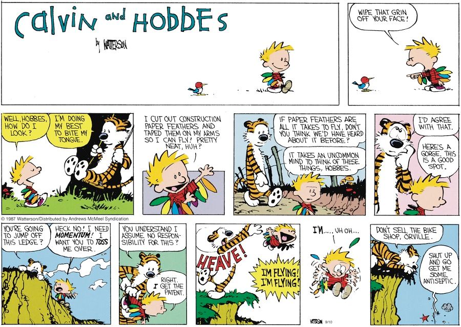 Calvin and Hobbes from the archive! September 10, 2017
