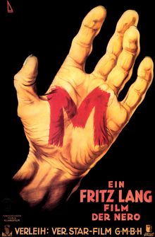 Movie poster for the Fritz Lang movie M