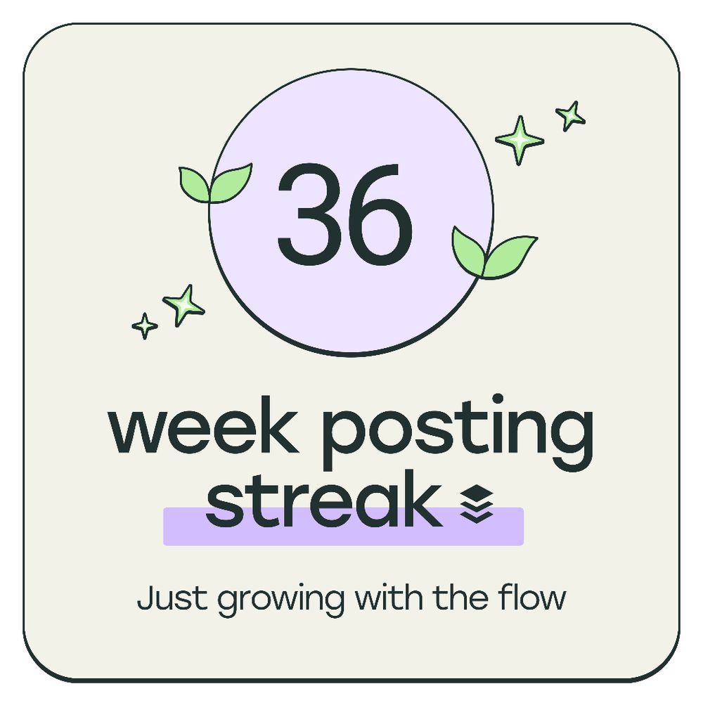 36 week posting streak 