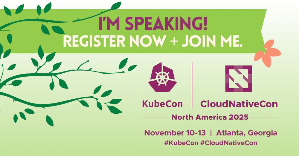 I'm speaking promo for KubeCon