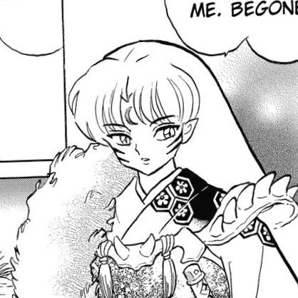 Manga panel of Sesshomaru (from Inuyasha)