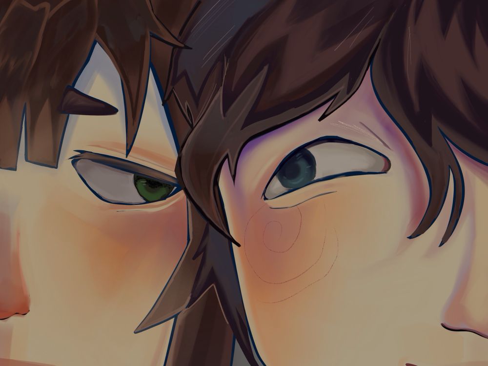 The left one is my friend oc :D