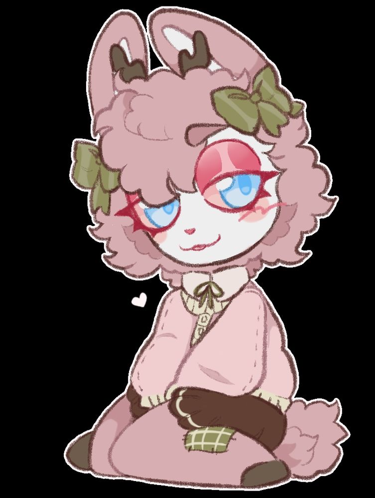 chibi art of my character viola, done by @bunmutt.bsky.social