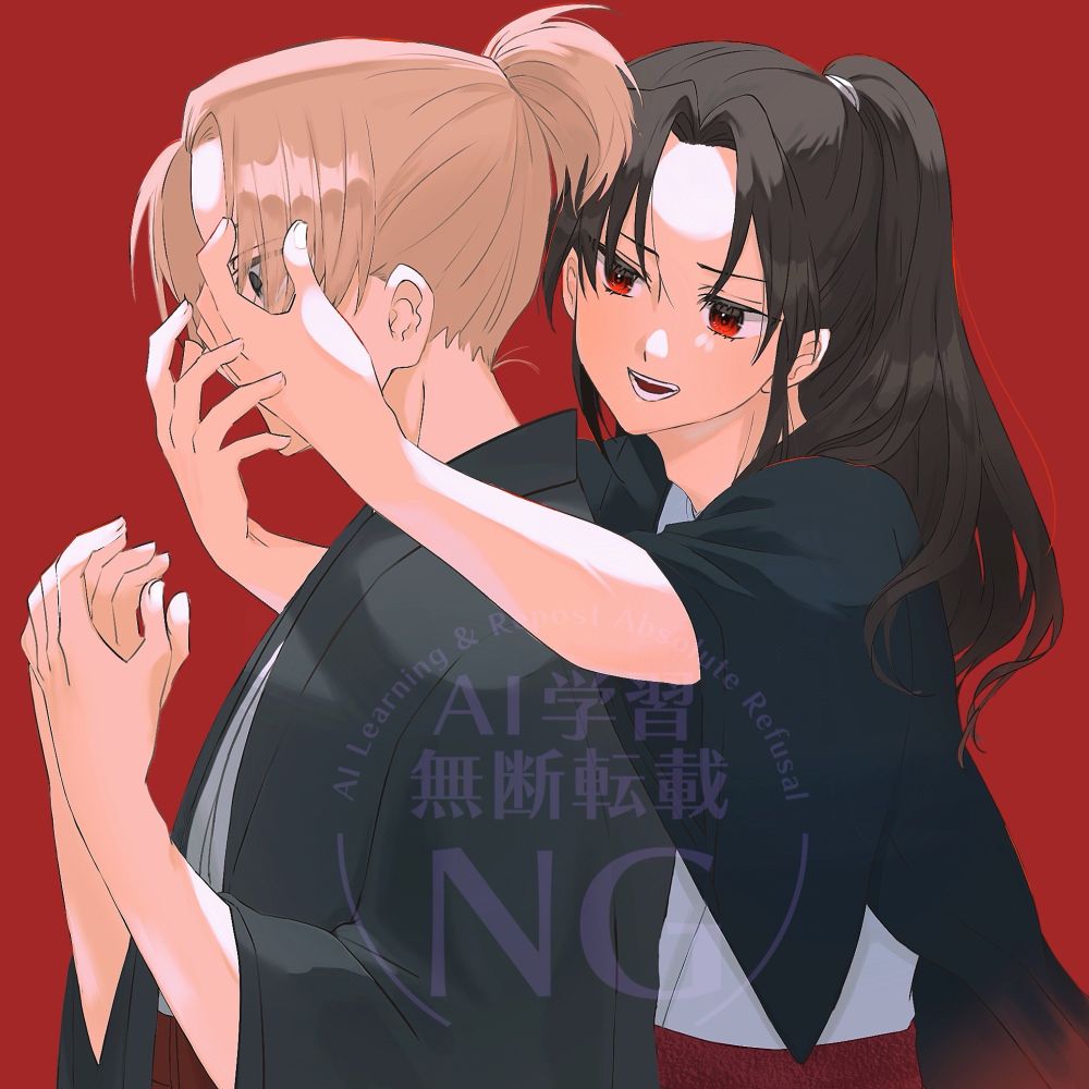 井伊直孝と井伊直滋でずうっといっしょ！のパロディのつもりで描いた絵
直孝は長男の直滋について生涯悔いていそうだなと思ったため描きました
⚠️BLではないです