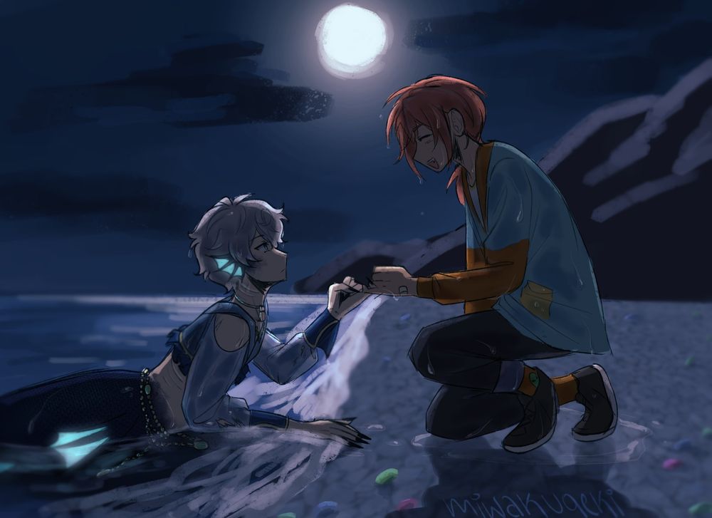 mermaid au izuleo for an au by my friend jin @/_ixcarus on twitter