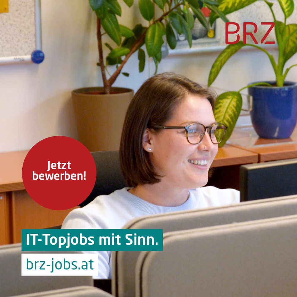 eine Frau lächelnd an einem Computer