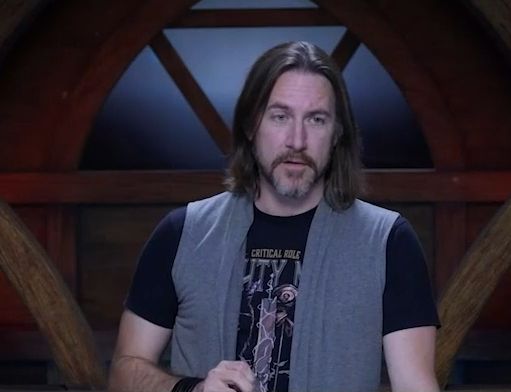 screenshot of Matt Mercer looking slightly concerned