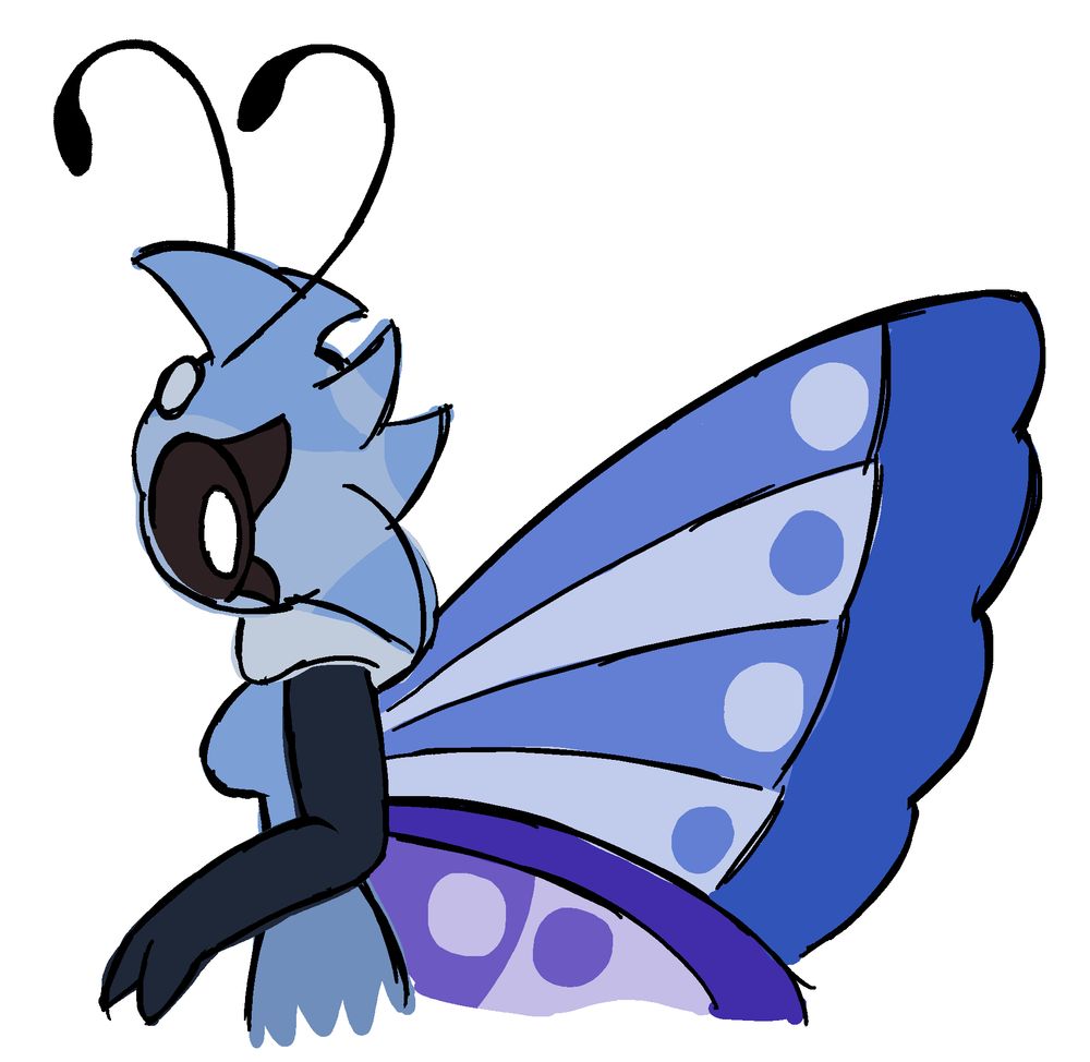 Aekii as a butterfly