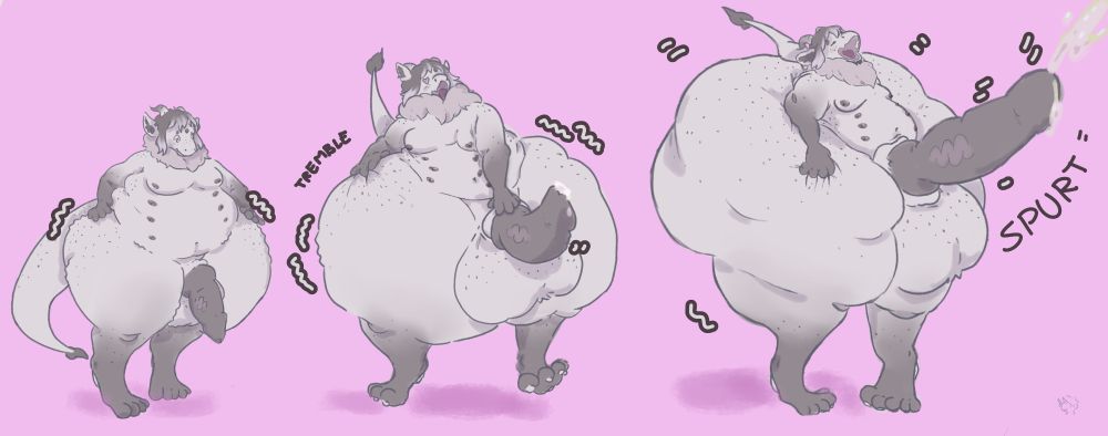 Oreho, after having eaten a second cookie, starts expanding even more