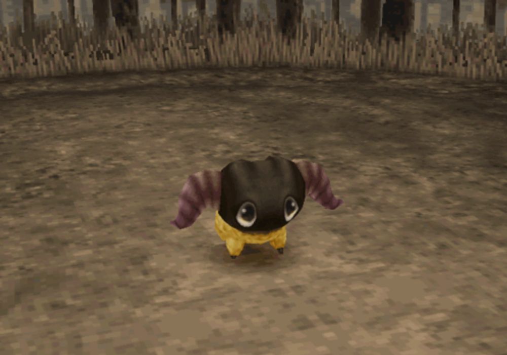 a cartoon character is flying through the air in a video game
