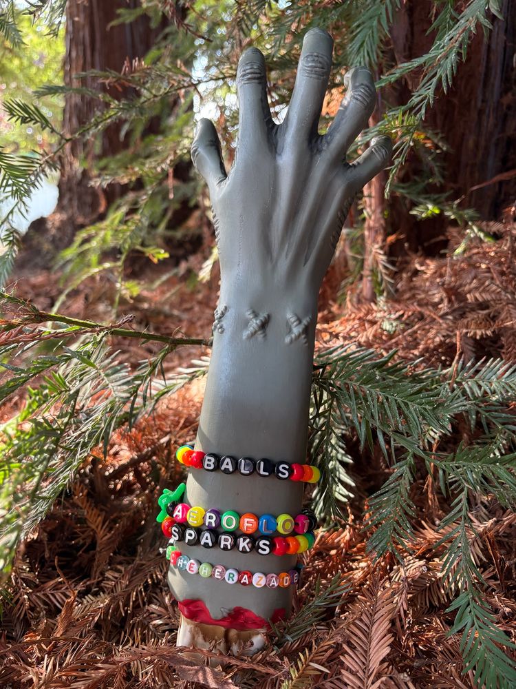 Ms Thang sashes away into the ghost trees of the redwood forest