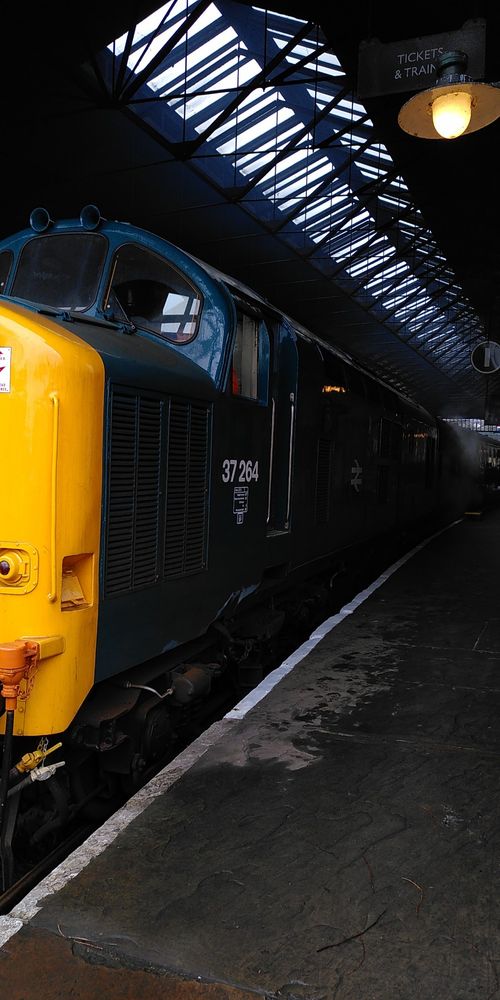 Diesel Class 37 engine, in BR green 